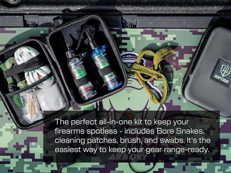 Riptide Armory Advanced Gun Cleaner & CLP+ Graphene 2 Step Kit - Clean, Lube, Protect Long-Lasting Formula - Nano Coat Technology - Veteran Founded & Formulated by Former US Navy Seal - Image 5